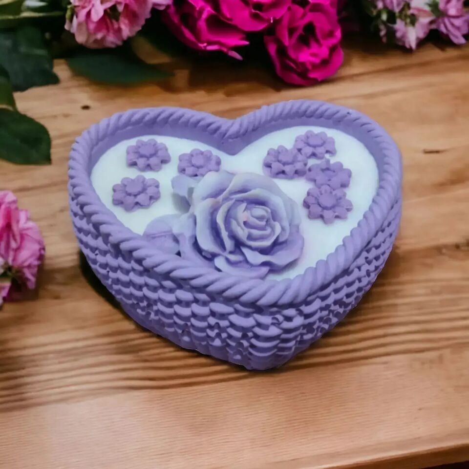 KALP DOKUNUŞU EFLATUN BETON MUMLUKTA EL YAPIMI SOYA MUMU