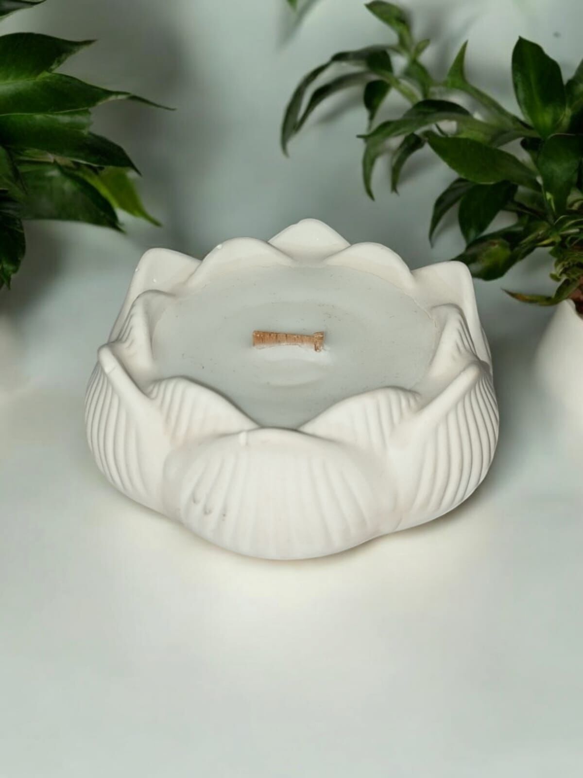 LOTUS ÇİÇEĞİ  BEYAZ SOYA MUMU