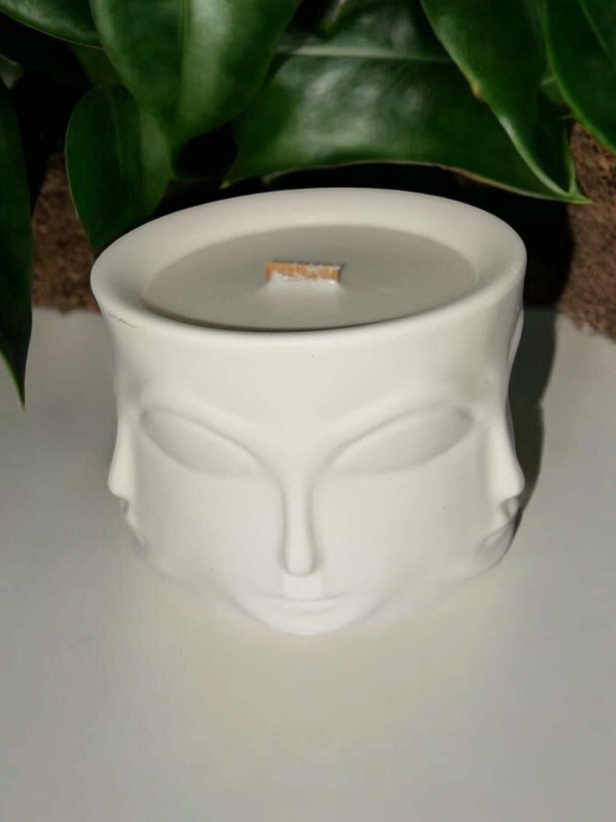 SOYUT KÜÇÜK YÜZ BETON MUMLUKTA SOYA MUMU