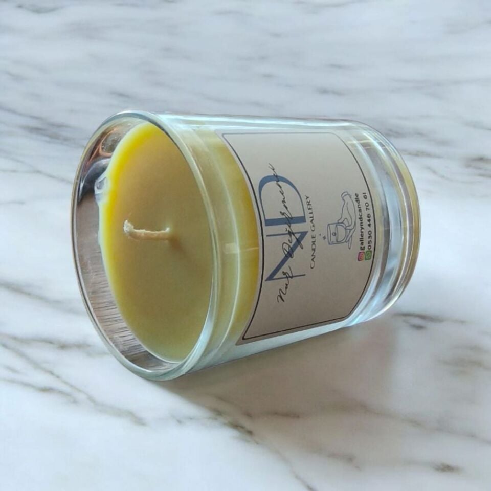 PORTAKAL ZAMANI CAM MUMLUKTA EL YAPIMI SOYA MUMU